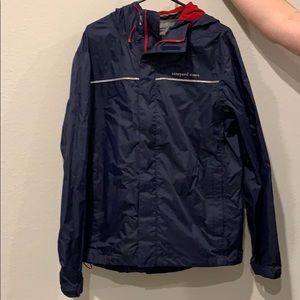 Vineyard Vines Navy and Red Raincoat